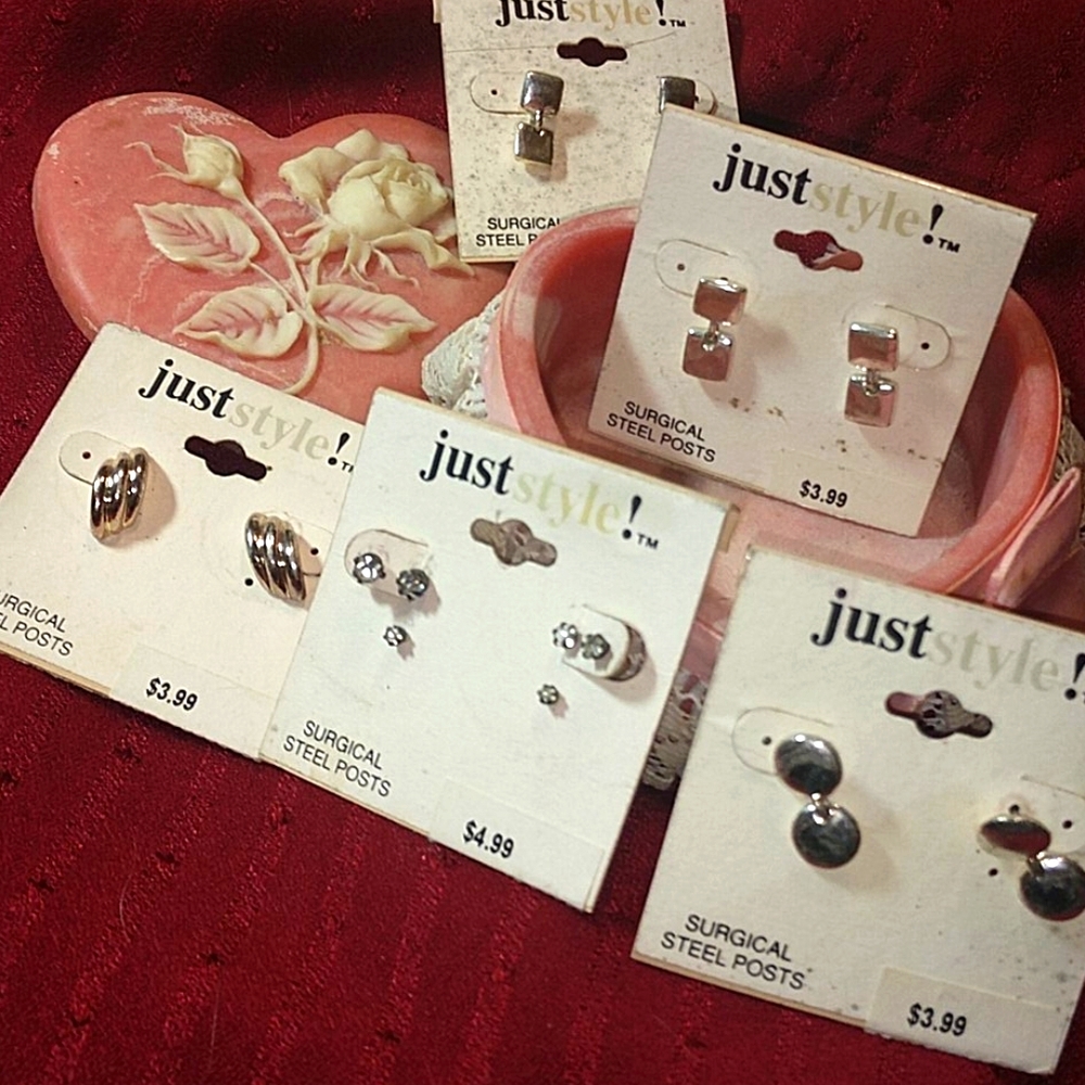 Beautiful Fashion Silver Earring Collection Set